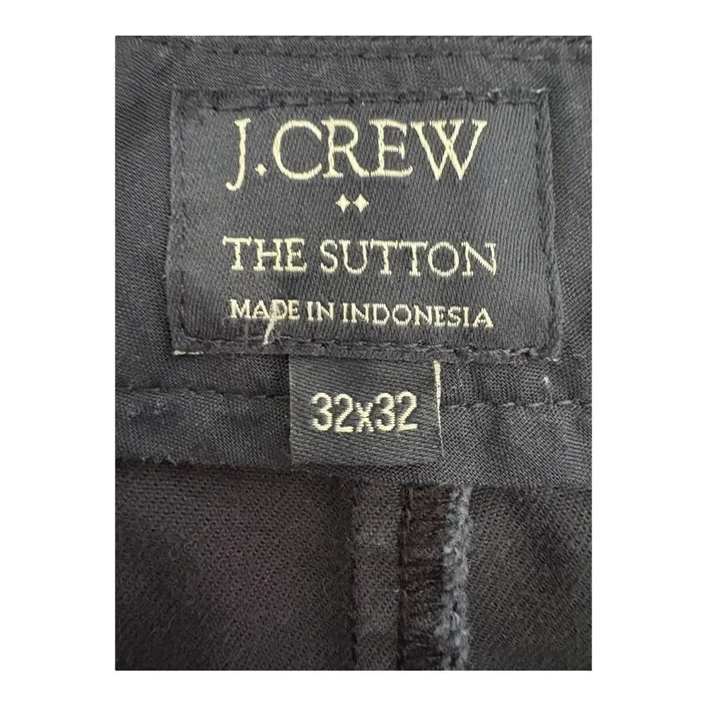 J.Crew Men's Blue Straight Cut The Sutton Pants Size 32x32